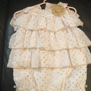 Infant girls fancy romper